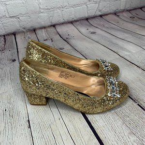 NWT Badgley Mischka Starlett Adorb Girls Gold